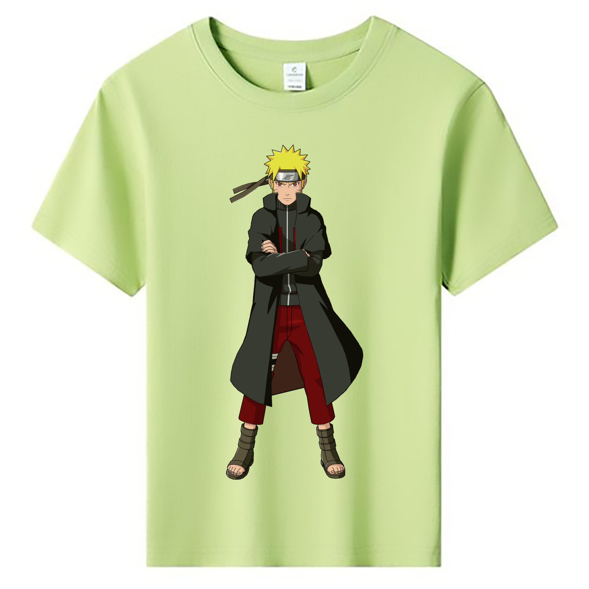 （画像用） NARUTO -ナルト- うずまき ナルト Uzumaki Naruto 綿100％キッズTシャツ（フロントプリント）